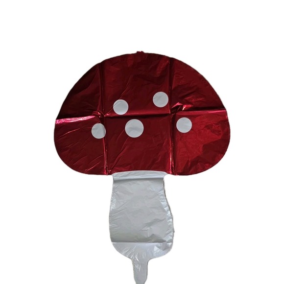 12 Pcs Mushroom Foil Balloons Birthday Party Decor Fairy Forest Nature Hippy - Picture 2 of 4